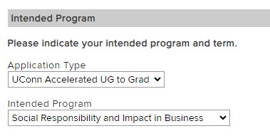 Screenshot how to apply Accelerated MS Social Responsibility Impact Business