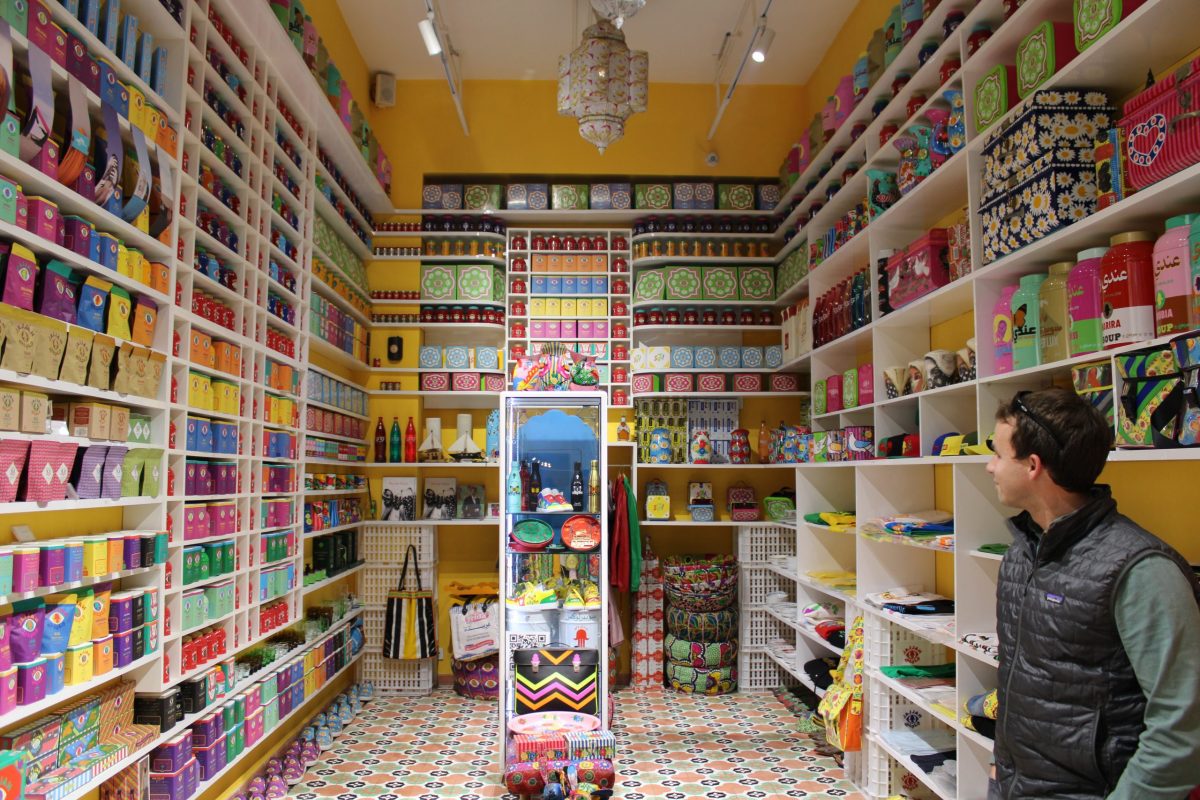 Colorful retail shop in Morocco for UConn School of Business 2025